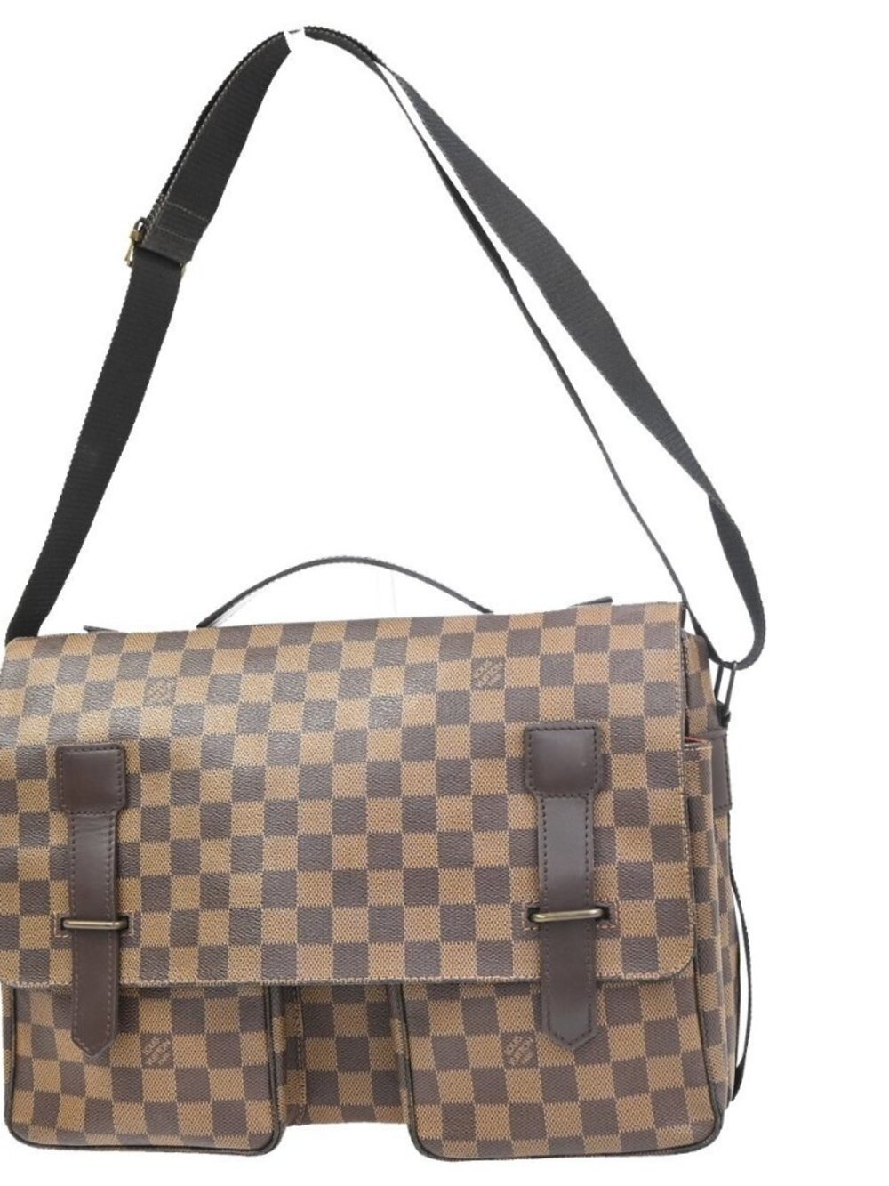 LOUIS VUITTON Broadway Satchel Shoulder Bag Damier Ebene Leather N42270 16KC885 - Picture 1 of 16